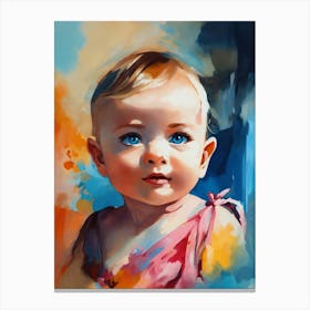 Portrait Of A Baby 1 Canvas Print