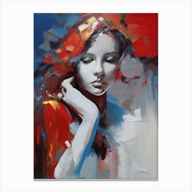 Woman With Red Hair Canvas Print