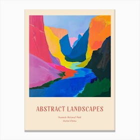 Colourful Abstract Yosemite National Park Usa 1 Poster Canvas Print