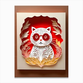 Chinese New Year Paper Art -Reimagined Canvas Print