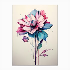 Abstract Flower Painting 8 Canvas Print