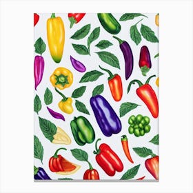 Bell Pepper Marker vegetable Canvas Print