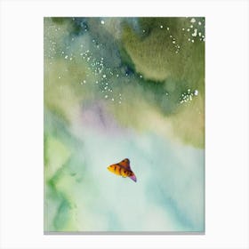 Sea Butterfly Storybook Watercolour Canvas Print