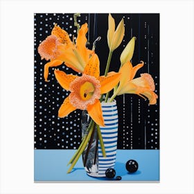 Surreal Florals Daffodil 3 Flower Painting Canvas Print