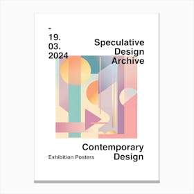 Speculative Design Archive Abstract Poster 22 Canvas Print