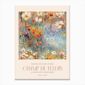 Champ De Fleurs, Floral Art Exhibition 25 Canvas Print