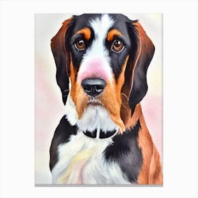 Petit Basset Griffon Vendeen 3 Watercolour dog Canvas Print