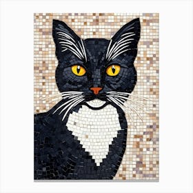 Mosaic Cat 6 Canvas Print