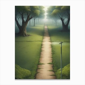 Path In The Woods Canvas Print