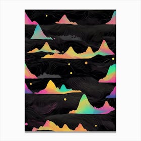 Rainbow Mountains Canvas Print