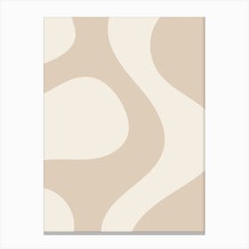 Beige Abstract 2 Canvas Print