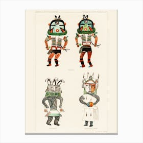 Four Native American Dancers Canvas Print