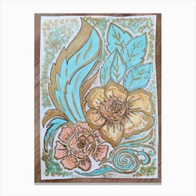 Floral flair Canvas Print