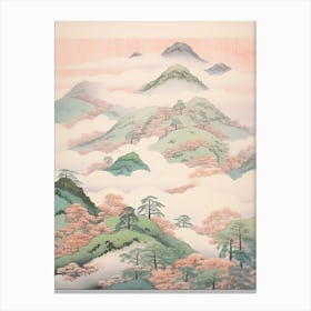 Mount Mitake In Tokyo, Japanese Landscape 1 Canvas Print