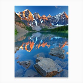 Sunrise At The Mountains Canvas Print