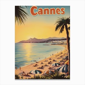 Aihrgdesign A Mid Century Modern Travel Poster For Cannes Sho 7cc850eb Aed8 4218 Abe3 F6b358442612 3 Canvas Print