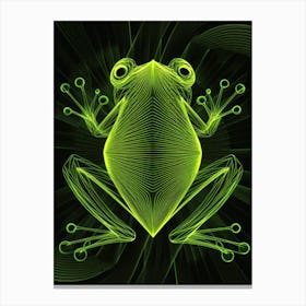 Frog Neon Canvas Print