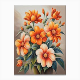 Flowers Vessel Canvas Print