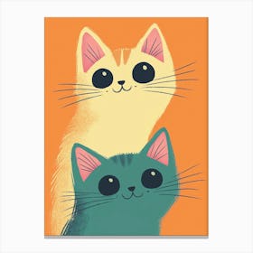 Two Cats 14 Canvas Print