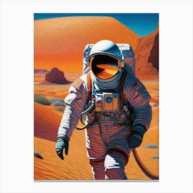 Astronauts In The Desert Canvas Print