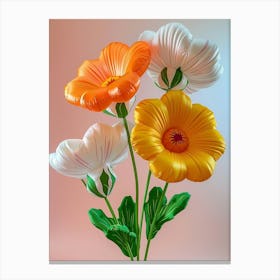 Dreamy Inflatable Flowers Calendula 1 Canvas Print