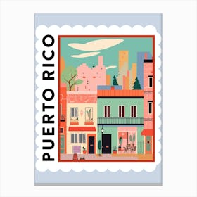 Puerto Rico 2 Travel Stamp Poster Canvas Print