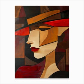 Woman In A Hat 99 Canvas Print