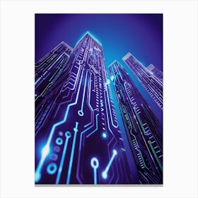 Futuristic Cityscape 1 Canvas Print