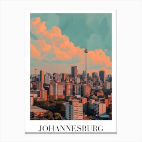 Johannesburg Skyline Canvas Print