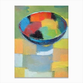 Abstract Fruit Bowl Painting Fruit Canvas Print