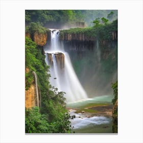 Anisakan Falls, Myanmar Realistic Photograph (2) Canvas Print
