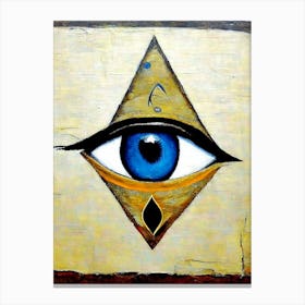 Eye Of Horus, Symbol, Third Eye Rothko Neutral Canvas Print