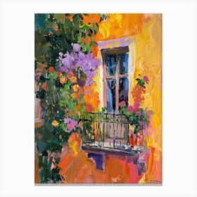 Balcony Painting In Varna 1 Canvas Print