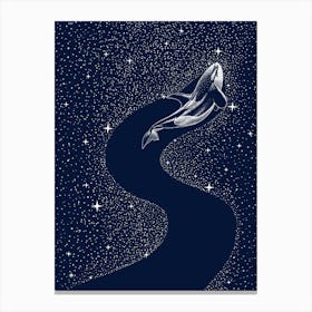 Starry Orca Canvas Print