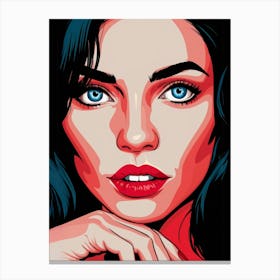 Pop Portrait Of A Woman Canvas Print