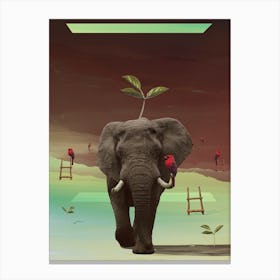 Surrealistic Animals Elephant Canvas Print