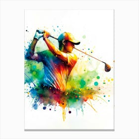 Golfer Canvas Print Canvas Print