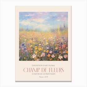Champ De Fleurs, Floral Art Exhibition 02 Canvas Print
