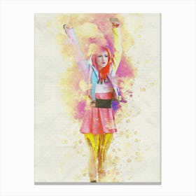 Smudge Of Portrait Hayley Williams Paramore In Song Still Into You Canvas Print