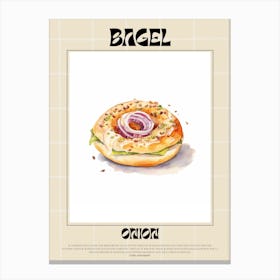Onion Bagel 2 Canvas Print