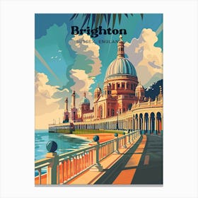 Brighton East Sussex Travel Illustration Lienzo