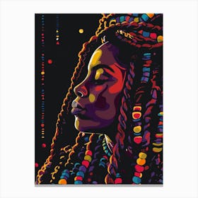 Afro Haired Woman 2 Canvas Print