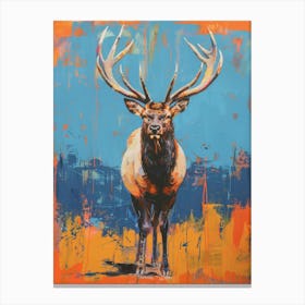 Elk painting 2 Canvas Print