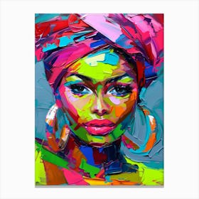 Afro-American Woman 46 Canvas Print