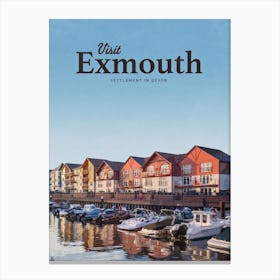 Visit Exmouth Canvas Print