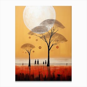 African Sunrise | Boho Style Canvas Print