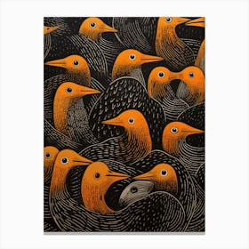 Flock Of Birds Canvas Print