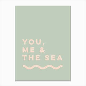You Me & The Sea Canvas Print