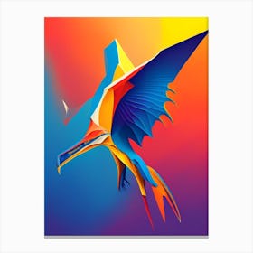 Pterodactyl 1 Primary Colours Dinosaur Canvas Print