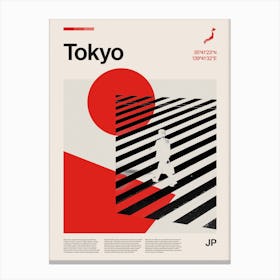 Mid Century Tokyo Travel Canvas Print